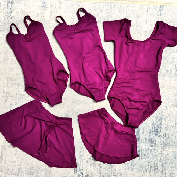 So Danca Other - So Danca Raspberry Leotard and Skirt Sets